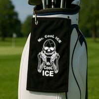 Mr Cool Ice Skull Skeleton Golf Towel