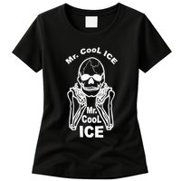 Mr Cool Ice Skull Skeleton Womens T-Shirt