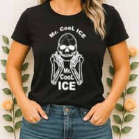 Mr Cool Ice Skull Skeleton Womens T-Shirt
