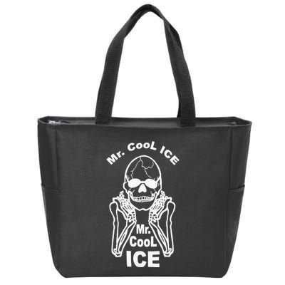 Mr Cool Ice Skull Skeleton Zip Tote Bag