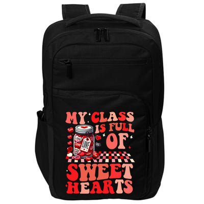 My Class Is Full Of Sweethearts Cute Teacher Valentines Day Funny Gift Impact Tech Backpack