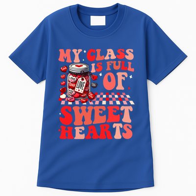 My Class Is Full Of Sweethearts Cute Teacher Valentines Day Funny Gift Tall T-Shirt