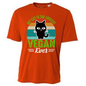 My Cat Is The Coolest Vegan Ever Gift Cooling Performance Crew T-Shirt