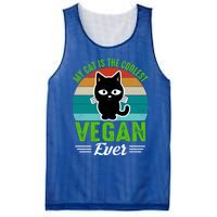 My Cat Is The Coolest Vegan Ever Gift Mesh Reversible Basketball Jersey Tank