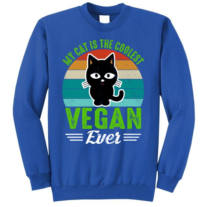 My Cat Is The Coolest Vegan Ever Gift Tall Sweatshirt