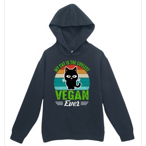 My Cat Is The Coolest Vegan Ever Gift Urban Pullover Hoodie