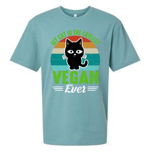 My Cat Is The Coolest Vegan Ever Gift Sueded Cloud Jersey T-Shirt