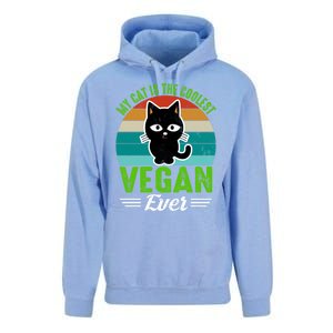 My Cat Is The Coolest Vegan Ever Gift Unisex Surf Hoodie