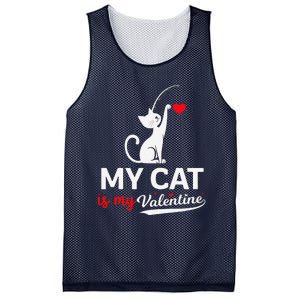 My Cat Is My ValentineS Greetings My Cat Is My Valentine Mesh Reversible Basketball Jersey Tank