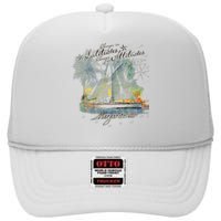 Margaritaville Changes In Latitude High Crown Mesh Back Trucker Hat