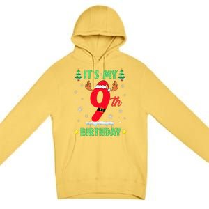 Merry Christmas ItS My 9th Birthday Xmas Premium Pullover Hoodie