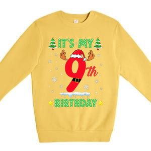 Merry Christmas ItS My 9th Birthday Xmas Premium Crewneck Sweatshirt