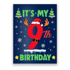 Merry Christmas ItS My 9th Birthday Xmas Poster