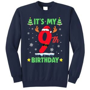 Merry Christmas ItS My 9th Birthday Xmas Tall Sweatshirt