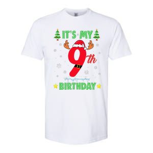 Merry Christmas ItS My 9th Birthday Xmas Softstyle CVC T-Shirt