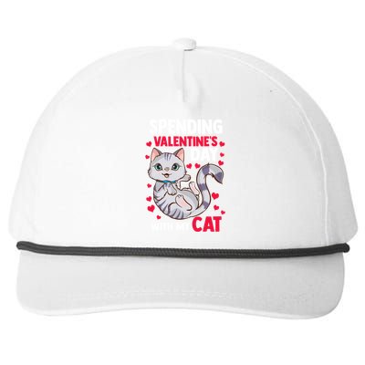 My Cat Is My Valentine's Funny Cat Lover Cool Gift Snapback Five-Panel Rope Hat