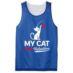 My Cat Is My ValentineS Greetings My Cat Is My Valentine Gift Mesh Reversible Basketball Jersey Tank