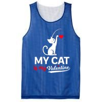 My Cat Is My ValentineS Greetings My Cat Is My Valentine Gift Mesh Reversible Basketball Jersey Tank