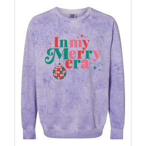 Merry Christmas In My Merry Era Xmas Holiday  Colorblast Crewneck Sweatshirt