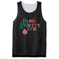 Merry Christmas In My Merry Era Xmas Holiday  Mesh Reversible Basketball Jersey Tank