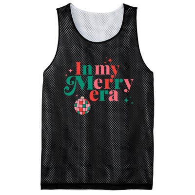 Merry Christmas In My Merry Era Xmas Holiday  Mesh Reversible Basketball Jersey Tank