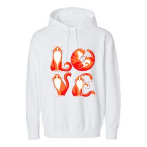 My Cat Is My ValentineS Greetings My Cat Is My Valentine Cute Gift Garment-Dyed Fleece Hoodie