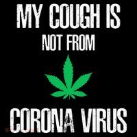 My Cough Is Not From The Virus Funny Weed Marijuana Smoker Magnet
