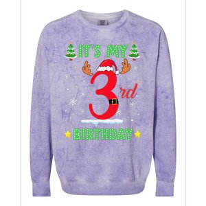 Merry Christmas ItS My 13rd Birthday Xmas Women Colorblast Crewneck Sweatshirt