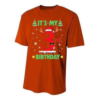 Merry Christmas ItS My 13rd Birthday Xmas Women Performance Sprint T-Shirt