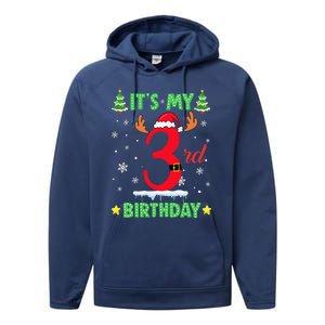 Merry Christmas ItS My 13rd Birthday Xmas Women Performance Fleece Hoodie