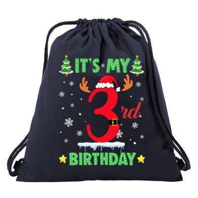 Merry Christmas ItS My 13rd Birthday Xmas Women Drawstring Bag