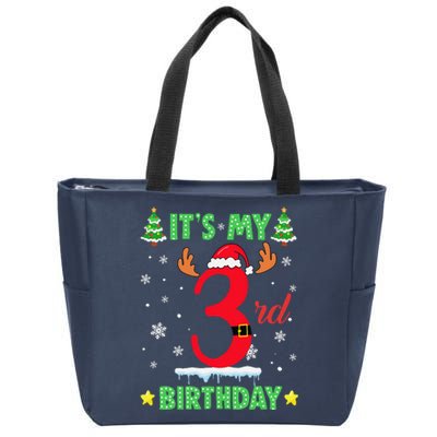 Merry Christmas ItS My 13rd Birthday Xmas Women Zip Tote Bag