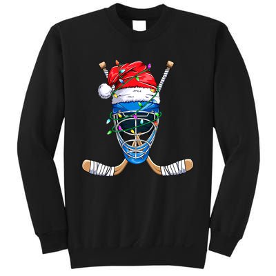 Merry Christmas Ice Hockey Dabbing Santa Claus Hockey Playe Sweatshirt