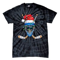 Merry Christmas Ice Hockey Dabbing Santa Claus Hockey Playe Tie-Dye T-Shirt