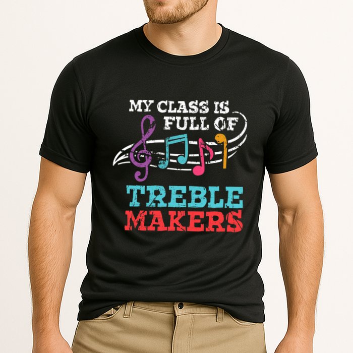 My class is full of treble makers /Back2School Music teacher Cooling Performance Crew T-Shirt