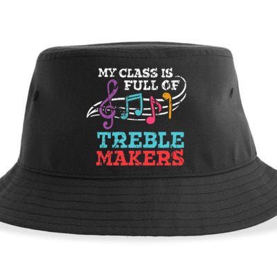 My class is full of treble makers /Back2School Music teacher Sustainable Bucket Hat