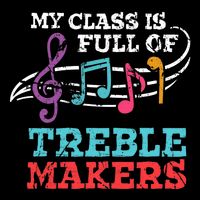 My class is full of treble makers /Back2School Music teacher 7-Panel Snapback Hat