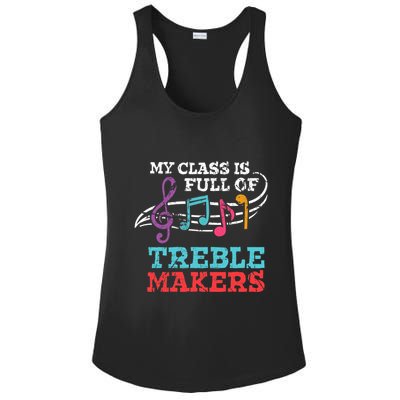 My class is full of treble makers /Back2School Music teacher Ladies PosiCharge Competitor Racerback Tank