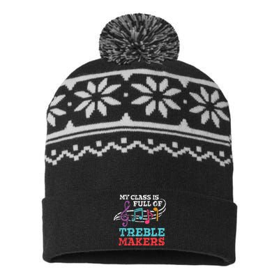 My class is full of treble makers /Back2School Music teacher USA-Made Snowflake Beanie