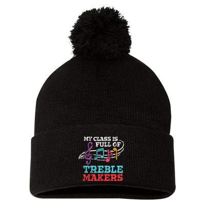My class is full of treble makers /Back2School Music teacher Pom Pom 12in Knit Beanie