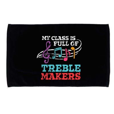My class is full of treble makers /Back2School Music teacher Microfiber Hand Towel