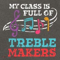 My class is full of treble makers /Back2School Music teacher Cotton Canvas Backpack