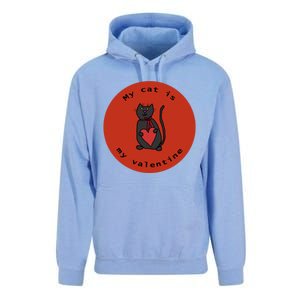 My Cat Is My Valentine Round Unisex Surf Hoodie