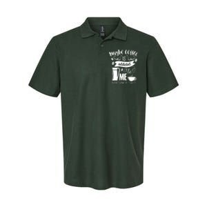 Maybe Coffee Is Addicted To Me Softstyle Adult Sport Polo