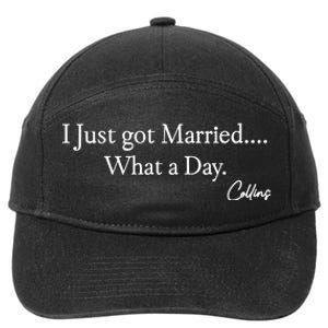 Mafs Collins I Just Got Married What A Day 7-Panel Snapback Hat