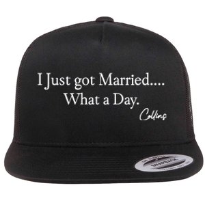 Mafs Collins I Just Got Married What A Day Flat Bill Trucker Hat