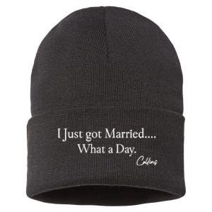 Mafs Collins I Just Got Married What A Day Sustainable Knit Beanie