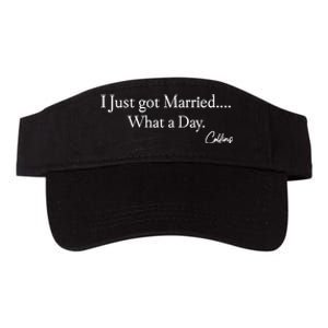 Mafs Collins I Just Got Married What A Day Valucap Bio-Washed Visor