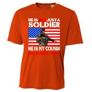 My Cousin Is A Soldier Proud Army Family Military Relative Gift Cooling Performance Crew T-Shirt