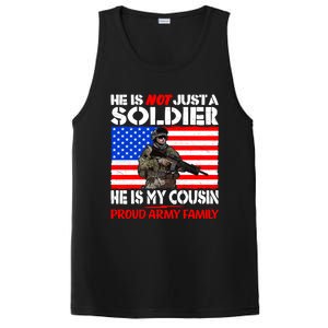 My Cousin Is A Soldier Proud Army Family Military Relative Gift PosiCharge Competitor Tank